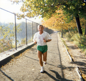 mario bollini riscaldamento a Central Park NY