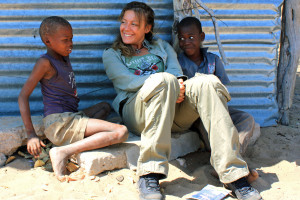 IMG_8746 in Botswana con bimbi boscimani