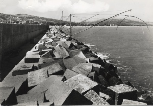Anni '60 trabocchi sul molo nord (scomparsi)