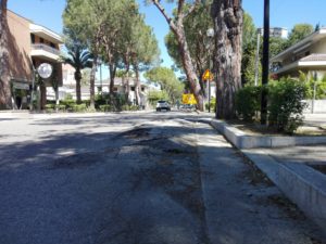 viale Orsini prima dell'intervento