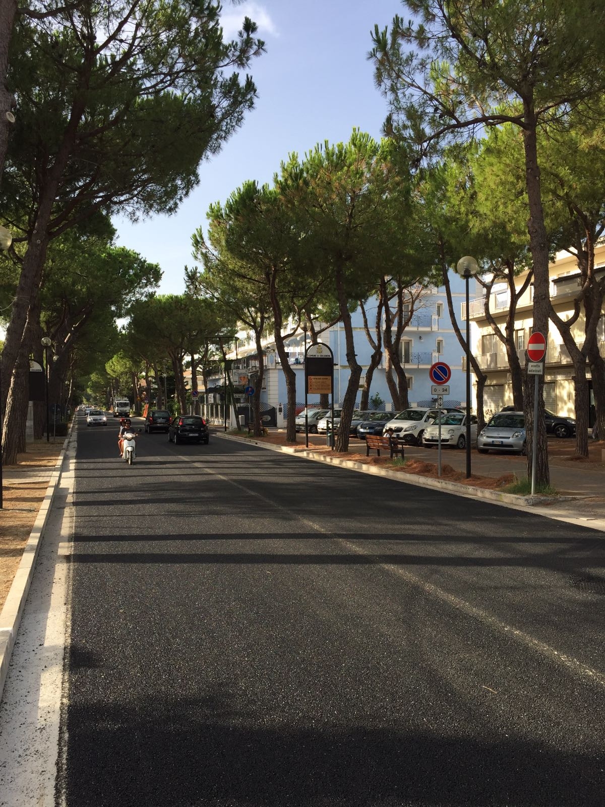 viale orsini riaperta al traffico dopo gli interventi