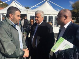 Sindaco Ancarano Pietrangelo Panichi con ministro ambiente Galletti e On Borghi