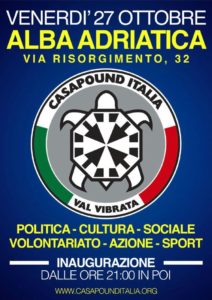 sede casapound alba adriatica