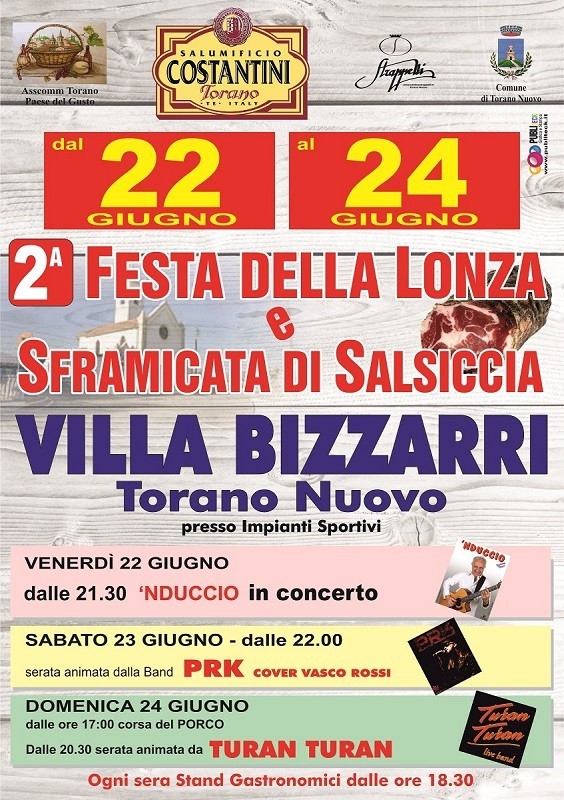 A Torano Nuovo la festa della Lonza e della sframicata di salsiccia