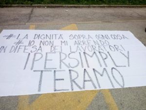 Chiude Iper Simply a Teramo, solidarietà alle lavoratrici e ai lavoratori
