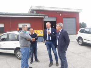 Sopralluogo sp259, criticità e rotatoria ospedale Val Vibrata