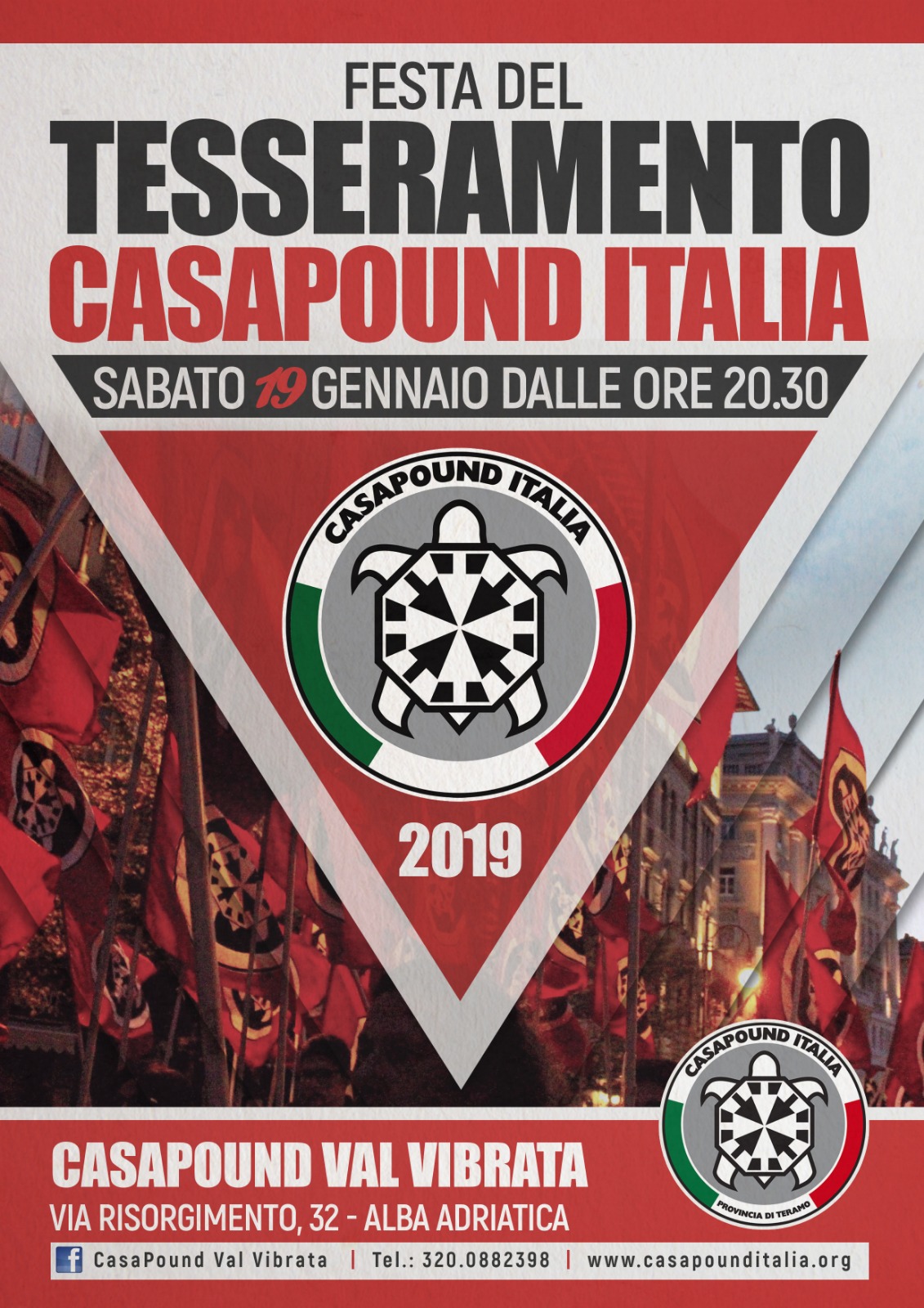 Alba Adriatica, festa del tesseramento: riparte la campagna adesioni a CasaPound