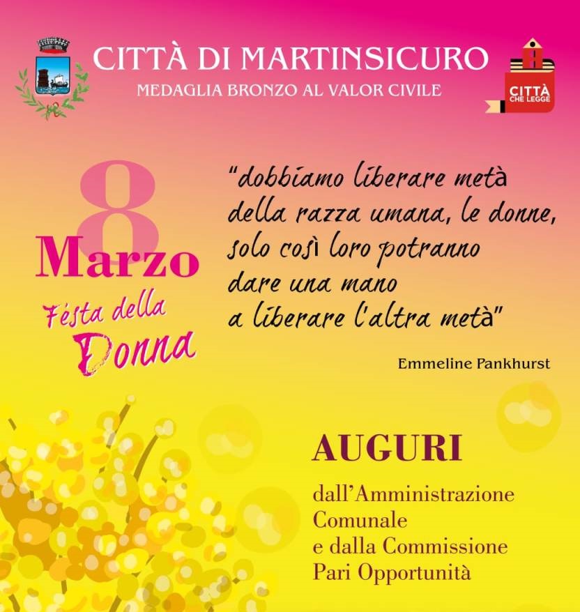 Martinsicuro, Festa della Donna:fiori gialli a piazza Cavour