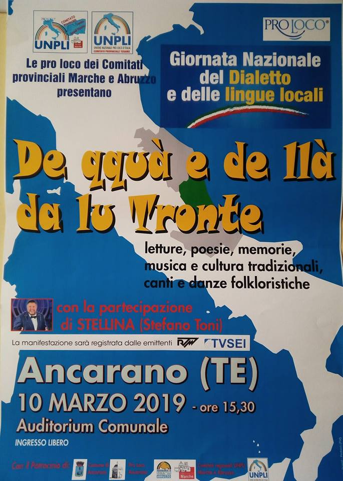 Ad Ancarano "De qquà e de llà da lu Tronte: rassegna sui dialetti di confine