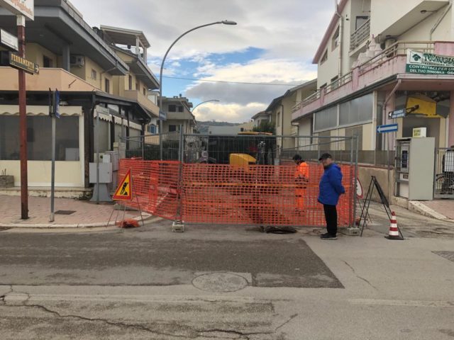 Martinsicuro, lavori di rifacimento della condotta delle acque bianche in via Michetti