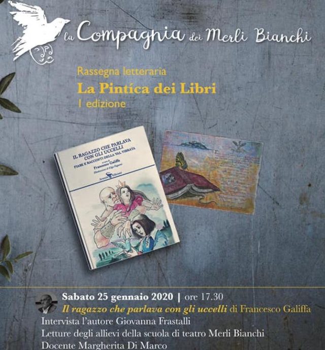 A Giulianova la presentazione del libro “Il ragazzo che parlava con gli uccelli. Fiabe e racconti della Val Vibrata”