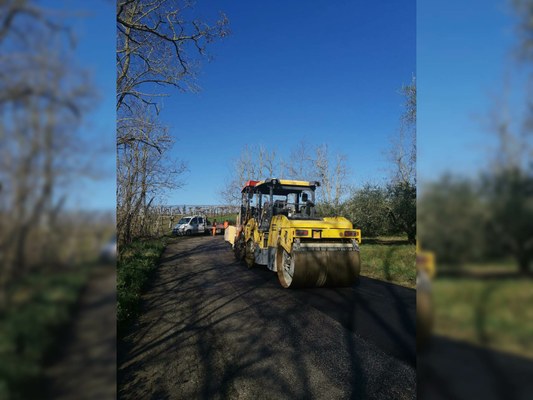 Tortoreto, iniziati i lavori sulla provinciale 10 in località Cavatassi