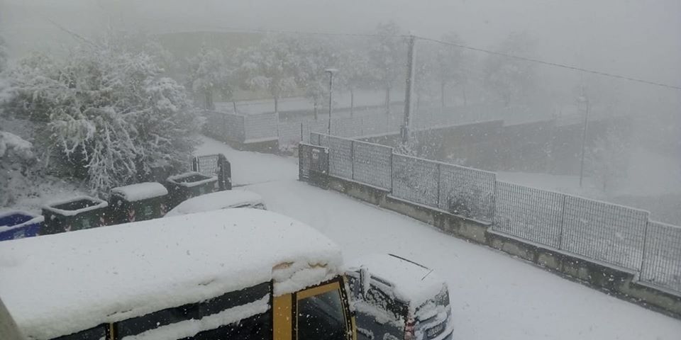 Neve ad Ancarano: divieto di transito in via della Carrozza e via Massoni