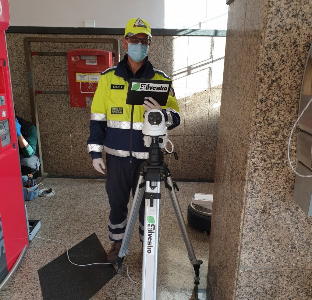 Stazione Giulianova, al presidio sanitario installato un sistema per la misura della temperatura