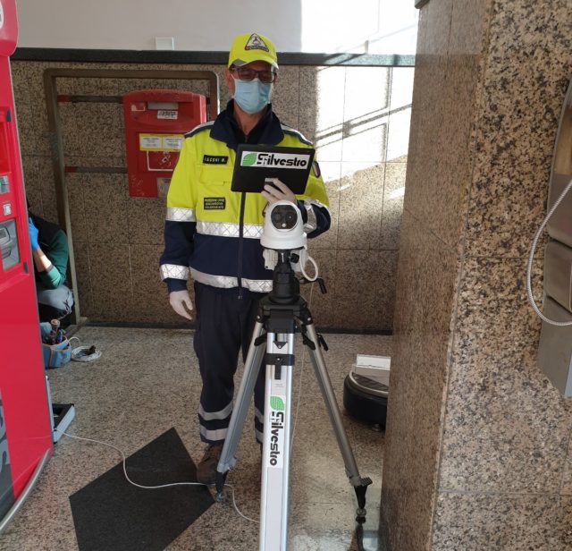 Stazione Giulianova, al presidio sanitario installato un sistema per la misura della temperatura