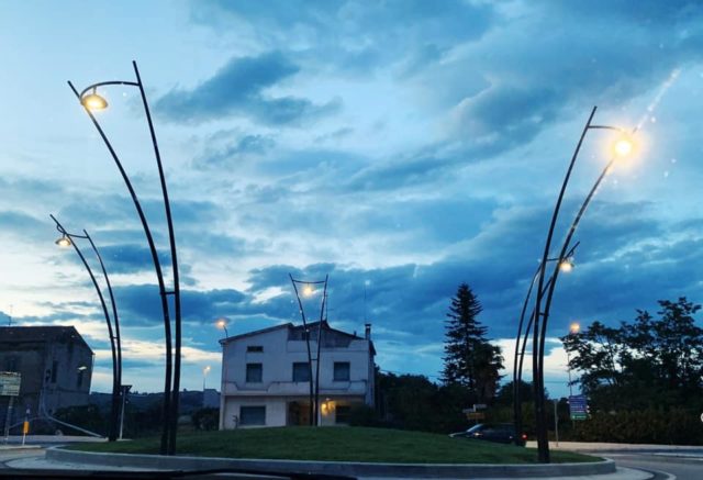 Sant'Omero, completata la nuova rotonda al bivio dell'ospedale