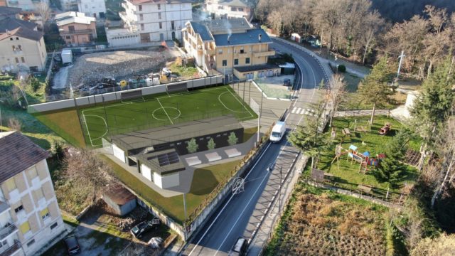 Il Coni finanzia la riqualificazione del campo sportivo di calcio a 5 di Valle Castellana