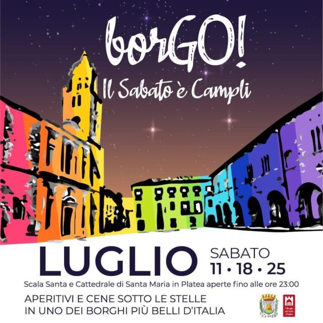 Campli, torna borGO! anche a luglio cultura e buona tavola