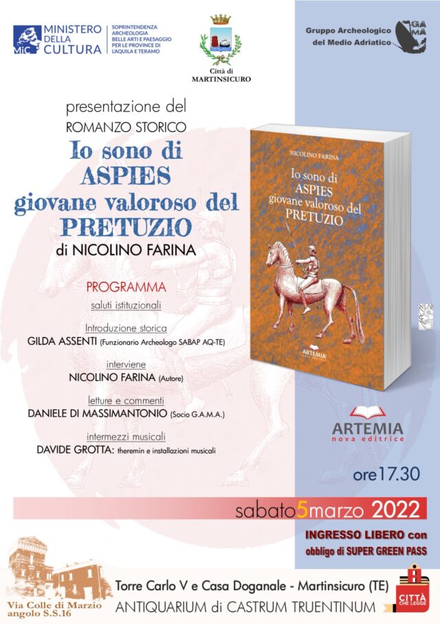 A Martinsicuro il libro “Io sono di Aspies giovane valoroso del PRETUZIO” di Nicolino Farina