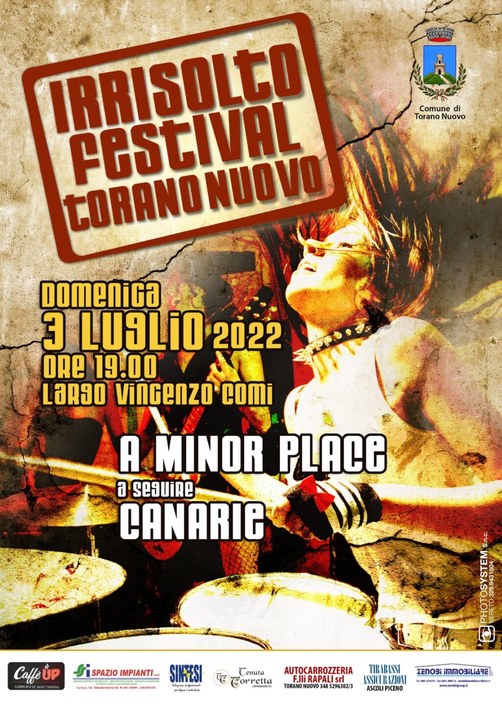 Torano Nuovo, al via la prima edizione dell' IRRISOLtO FEStIVAL