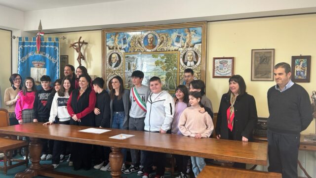 Ancarano, insediamento del consiglio comunale dei ragazzi