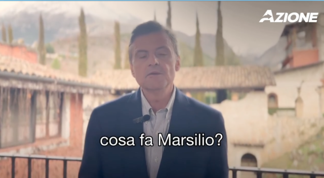 Regionali, Calenda: “Da Marsilio clientelismo indegno”