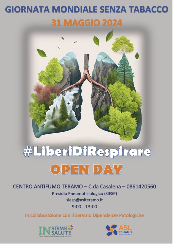 Teramo, Open day per la Giornata mondiale senza tabacco