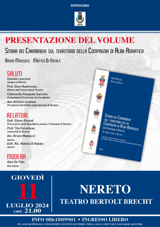 Storia dei Carabinieri sul territorio della Compagnia di Alba Adriatica: la presentazione del libro