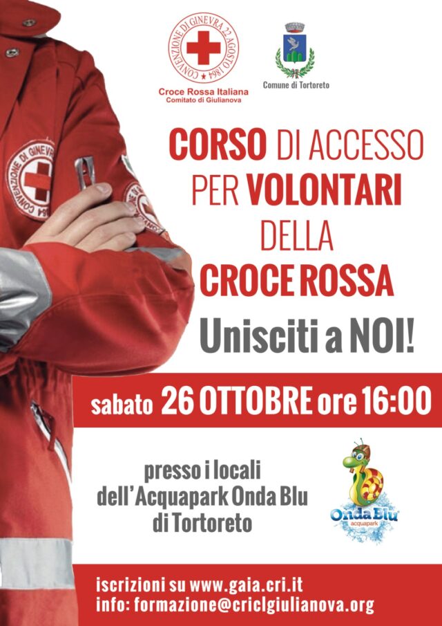 Croce Rossa Italiana, corso di formazione per volontari